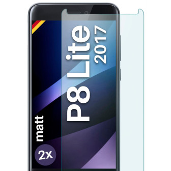 moex ShockProtect Huawei P8 Lite 2017 Panzerglas Matt – 2er Set