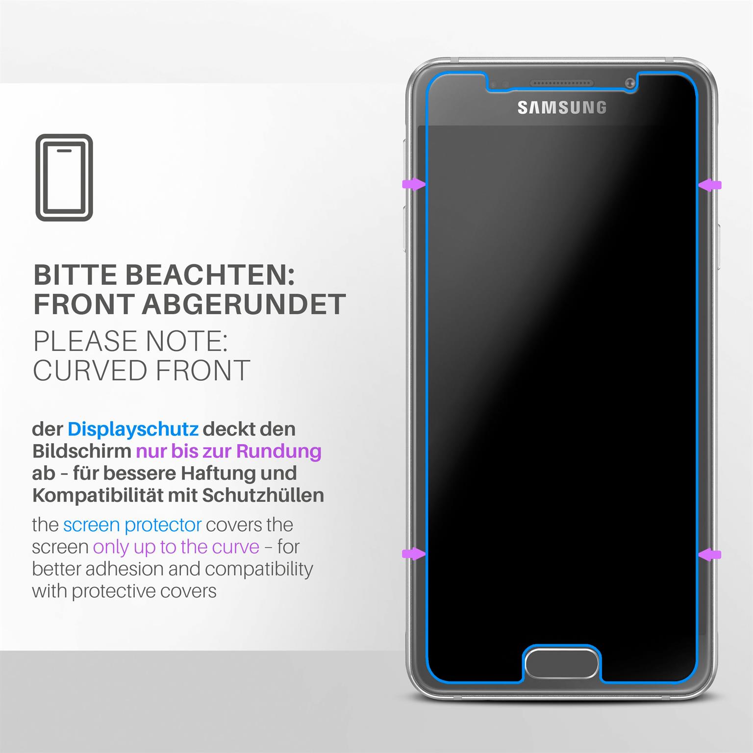 moex ShockProtect Samsung Galaxy A5 (2016) Panzerglas Matt – Weiteres Produktbild 3 moex ShockProtect Samsung Galaxy A5 (2016) Panzerglas Matt – Weiteres Produktbild 3