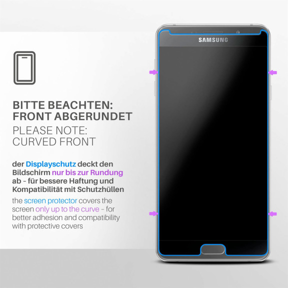 moex ShockProtect Samsung Galaxy A7 (2016) Panzerglas Matt – Weiteres Produktbild 3