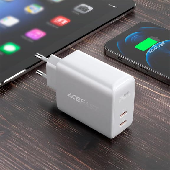 Acefast Ladegerät – 2x USB-C für Smartphones und andere Geräte, Schnelladegerät, 40 W Leistung – Weiteres Produktbild 5 Acefast Ladegerät – 2x USB-C für Smartphones und andere Geräte, Schnelladegerät, 40 W Leistung – Weiteres Produktbild 5