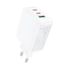 Acefast Ladegerät – 2x USB-C, 1x USB-A für Smartphones und andere Geräte, Schnelladegerät GaN2, 65 W Leistung – Weiteres Produktbild 1