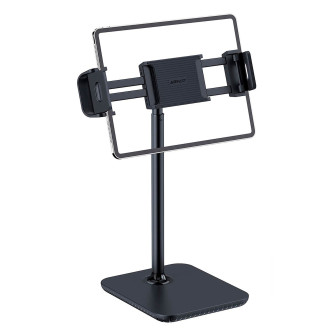 Acefast Verstellbarer Teleskop-Smartphone- und Tabletständer E4 – verstellbare Tablethalterung 4,7 bis 12,9 Zoll – Schwarz