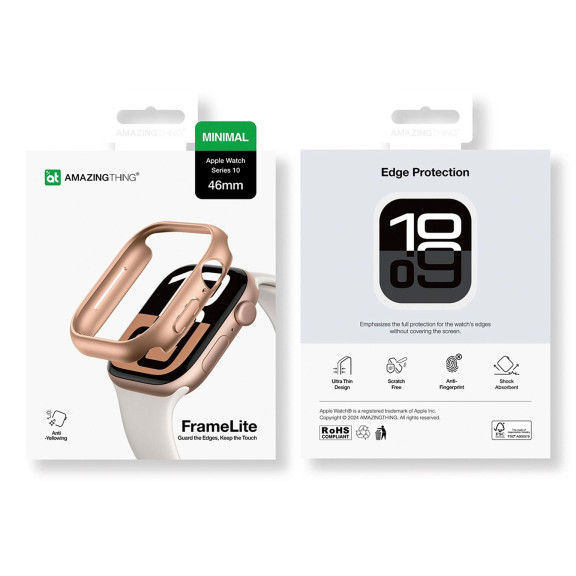 AmazingThing Minimal Case – Smartwatch-Hülle für Apple Watch 10/11 (46mm), mit Rundum-Schutz – Weiteres Produktbild 7