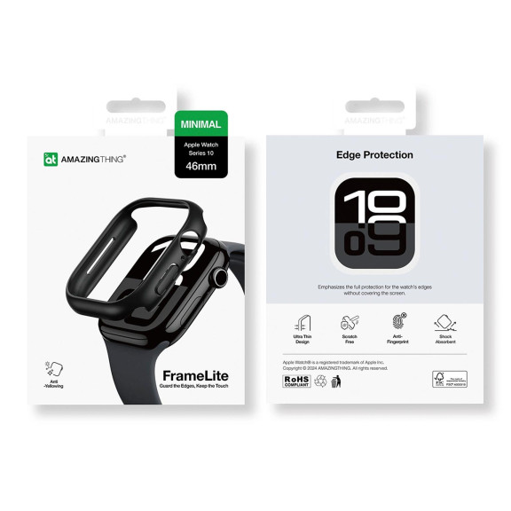 AmazingThing Minimal Case – Smartwatch-Hülle für Apple Watch 10/11 (46mm), mit Rundum-Schutz – Weiteres Produktbild 7