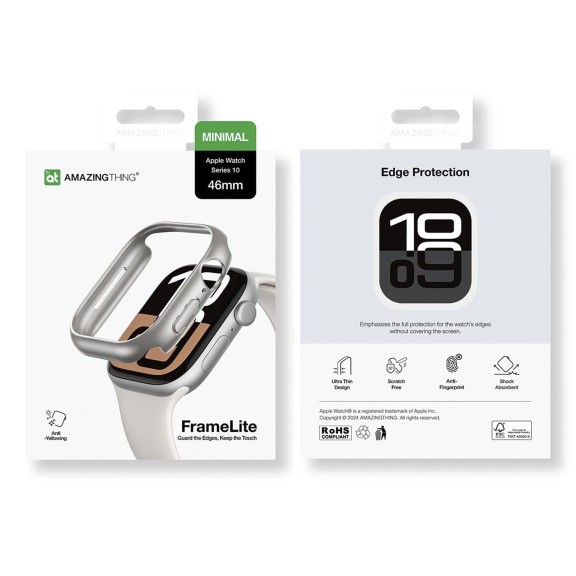 AmazingThing Minimal Case – Smartwatch-Hülle für Apple Watch 10/11 (46mm), mit Rundum-Schutz – Weiteres Produktbild 7