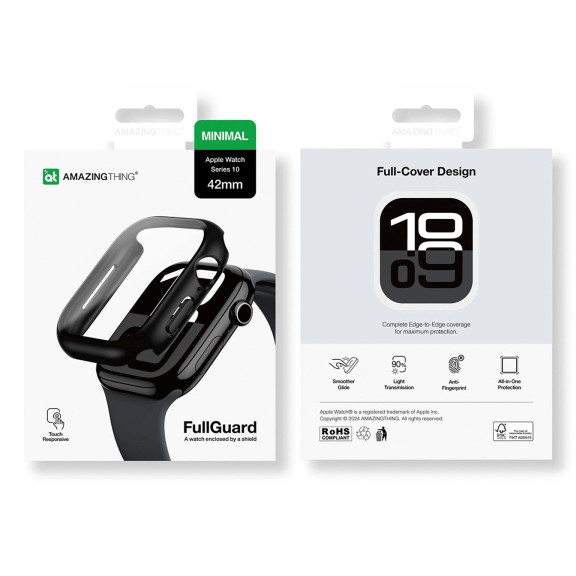 AmazingThing Radix Glass Case – Smartwatch-Hülle mit integriertem Displayschutz, Smartwatch-Schutzhülle aus TPU – Weiteres Produktbild 7