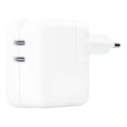 Apple Netzteil – 2x USB-C Ladegerät für Smartphones und andere Geräte, kompatibel mit dem Reise-Adapter-Kit, 35W – Weiteres Produktbild 1