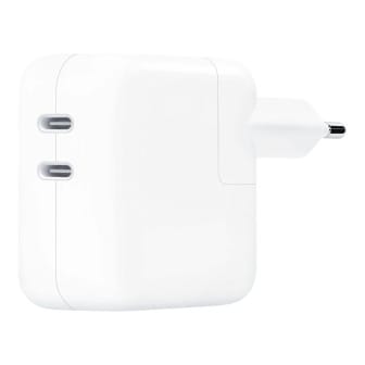 Apple Netzteil – 2x USB-C Ladegerät für Smartphones und andere Geräte, kompatibel mit dem Reise-Adapter-Kit, 35W – Weiß Apple Netzteil – 2x USB-C Ladegerät für Smartphones und andere Geräte, kompatibel mit dem Reise-Adapter-Kit, 35W – Weiß