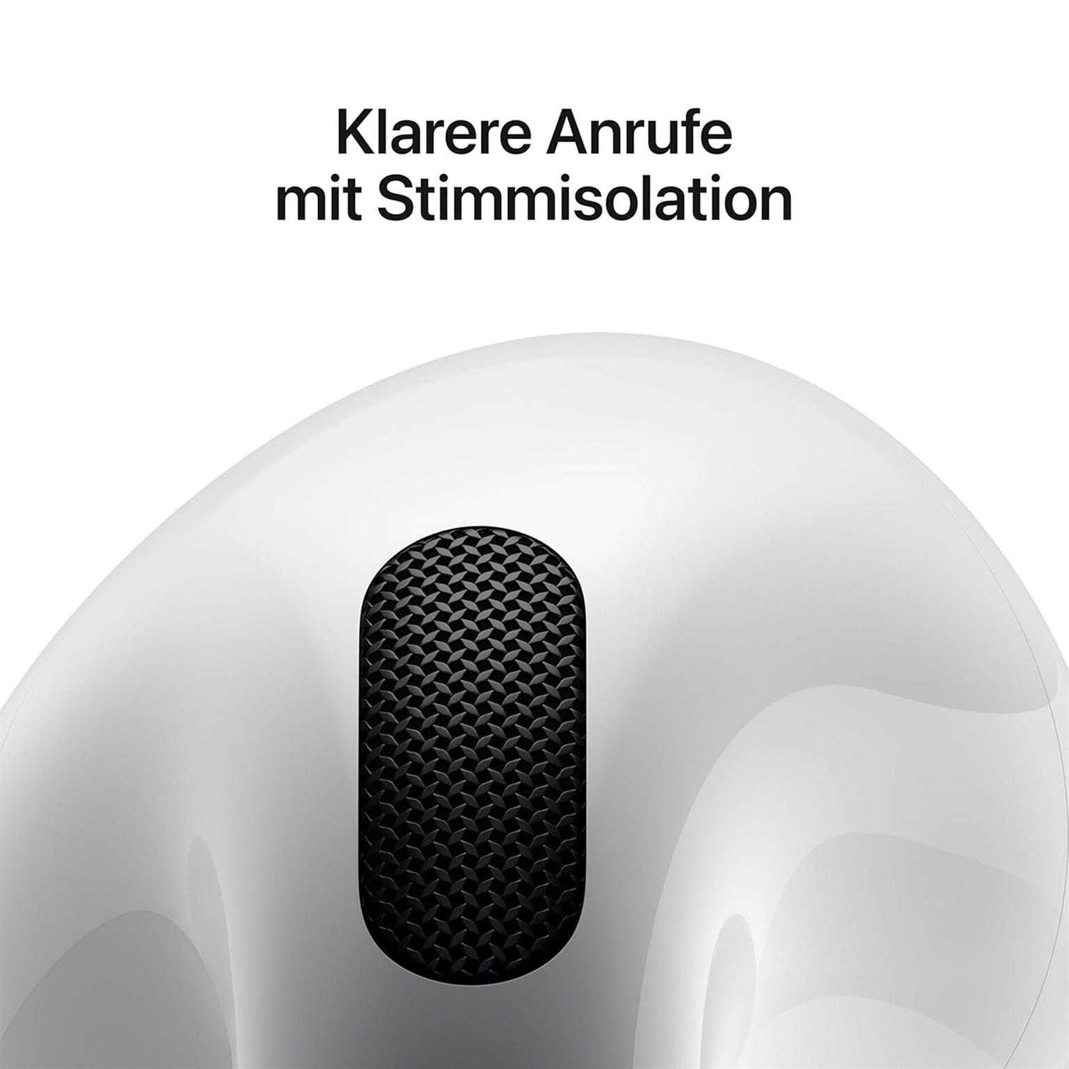 Apple AirPods 4 – Kabellose In-Ear Bluetooth Kopfhörer mit Ladeetui für Sport und lange Akkulaufzeit – Weiteres Produktbild 4 Apple AirPods 4 – Kabellose In-Ear Bluetooth Kopfhörer mit Ladeetui für Sport und lange Akkulaufzeit – Weiteres Produktbild 4