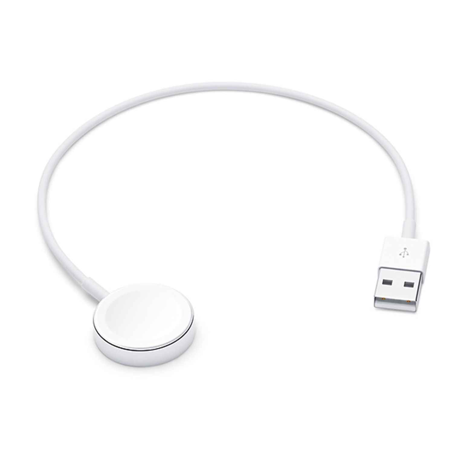 Apple magnetisches Ladekabel – kompatibel mit allen Apple Watch Serien, zum Anschluss an USB-A Ladegeräte, 0,3 m – undefined