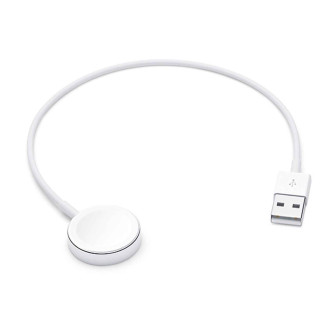 Apple magnetisches Ladekabel – kompatibel mit allen Apple Watch Serien, zum Anschluss an USB-A Ladegeräte, 0,3 m – Weiß Apple magnetisches Ladekabel – kompatibel mit allen Apple Watch Serien, zum Anschluss an USB-A Ladegeräte, 0,3 m – Weiß
