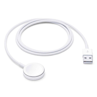 Apple magnetisches Ladekabel – kompatibel mit allen Apple Watch Serien, zum Anschluss an USB-A Ladegeräte, 1,0 m – Weiß Apple magnetisches Ladekabel – kompatibel mit allen Apple Watch Serien, zum Anschluss an USB-A Ladegeräte, 1,0 m – Weiß