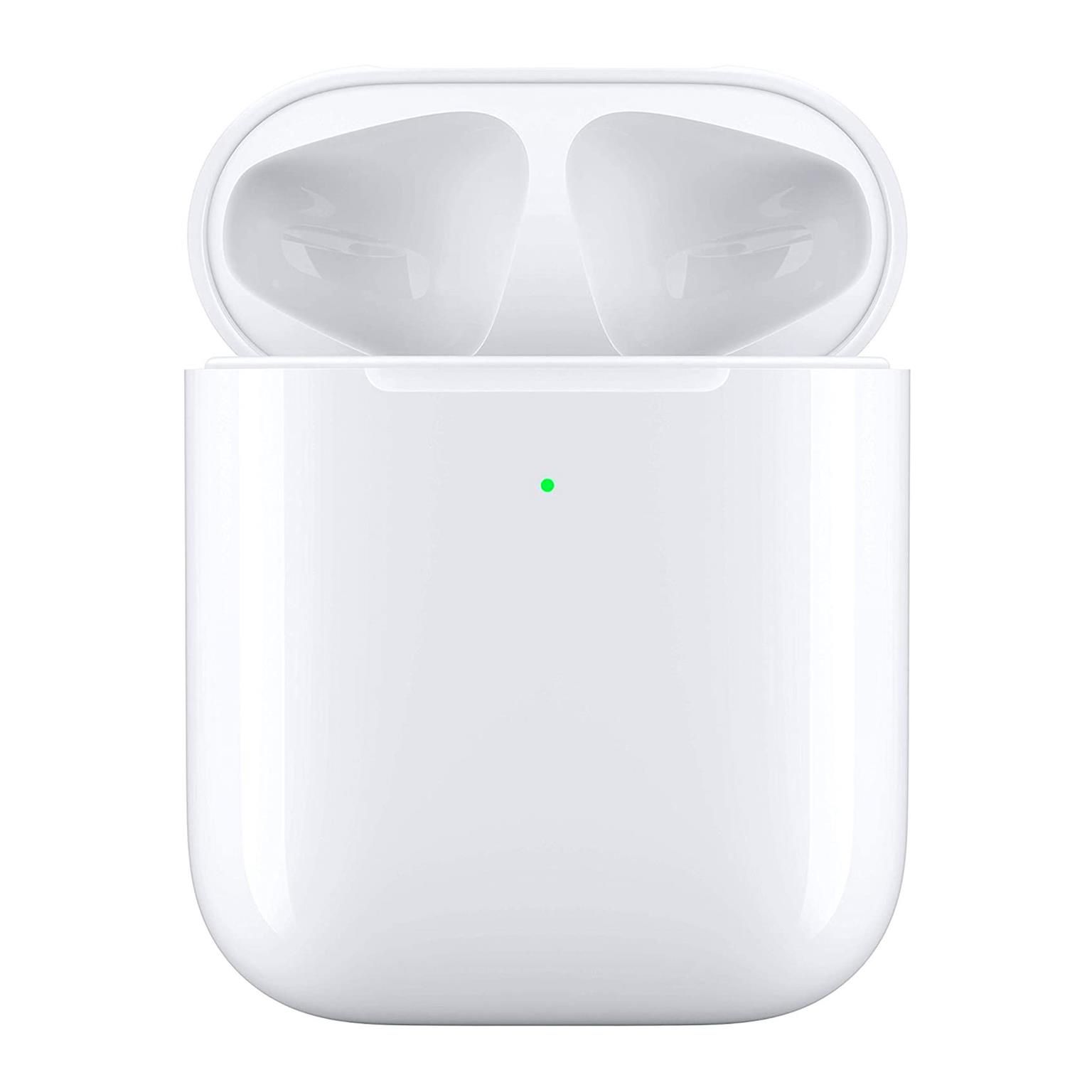 Apple Kabelloses Ladecase für AirPods – Qi Ladecase, Wireless Charger Case, kabelloses Laden mit Schutzfunktion – Weiß Apple Kabelloses Ladecase für AirPods – Qi Ladecase, Wireless Charger Case, kabelloses Laden mit Schutzfunktion – Weiß