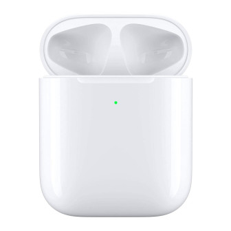 Apple Kabelloses Ladecase für AirPods – Qi Ladecase, Wireless Charger Case, kabelloses Laden mit Schutzfunktion – Weiß