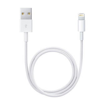 Apple Ladekabel – USB-A auf Lightning für iPhone 5 - 14 und iPad Modelle, Schnelle Datenübertragung, Länge 0,5 m – Weiß Apple Ladekabel – USB-A auf Lightning für iPhone 5 - 14 und iPad Modelle, Schnelle Datenübertragung, Länge 0,5 m – Weiß