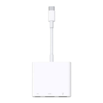 Apple USB-C Multiport Verbindung – Digitale USB-C Schnittstelle, USB-C Display Dongle – Weiß
