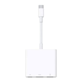 Apple USB-C Multiport Verbindung – Digitale USB-C Schnittstelle, USB-C Display Dongle – Weiß Apple USB-C Multiport Verbindung – Digitale USB-C Schnittstelle, USB-C Display Dongle – Weiß