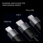 Baseus StarSpeed 3in1 Kabel – Universal Ladekabel mehrere Anschlüsse für Smartphones Tablets USB C Lightning Micro USB – Produktbild 3