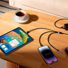 Baseus StarSpeed 3in1 Kabel – Universal Ladekabel mehrere Anschlüsse für Smartphones Tablets USB C Lightning Micro USB – Produktbild 7