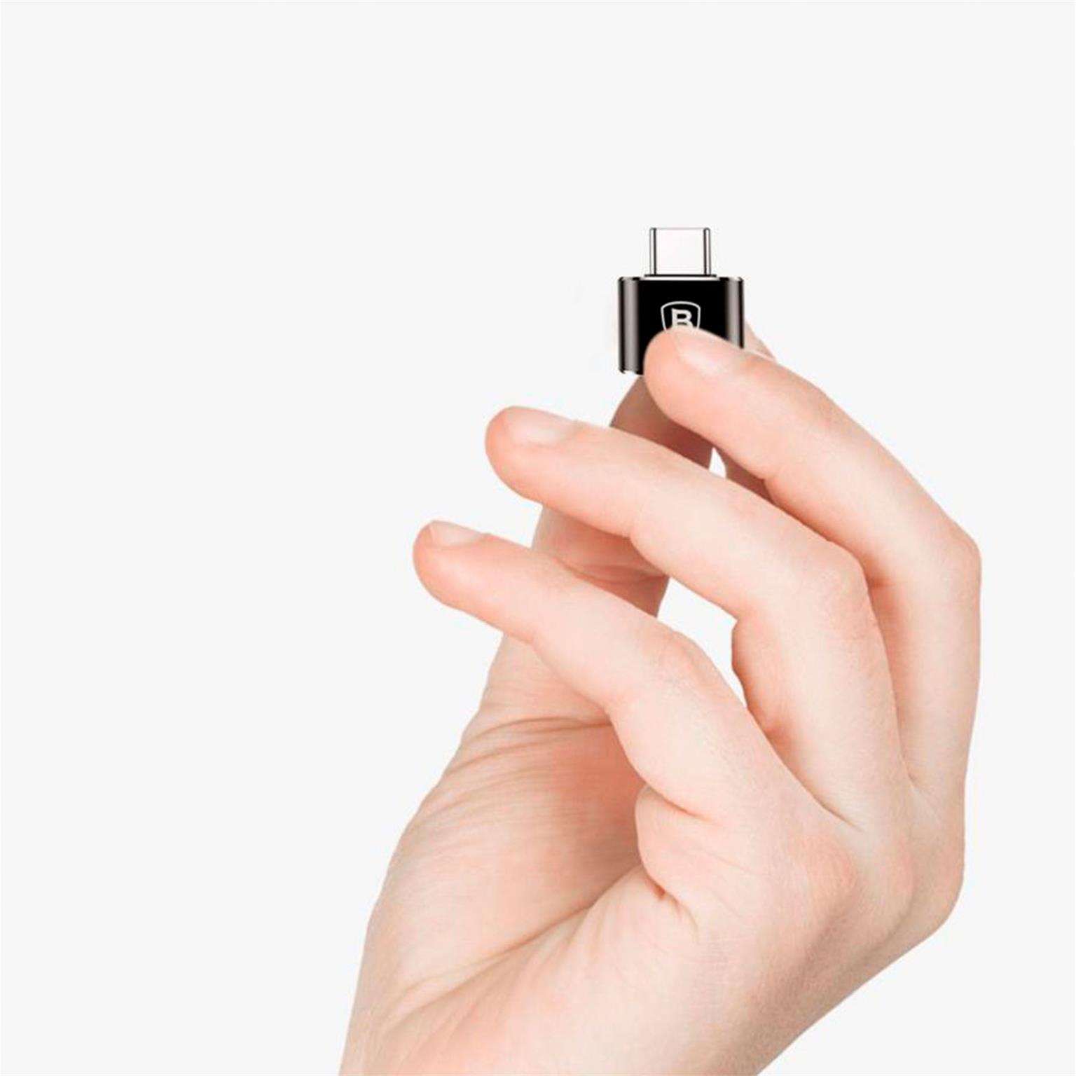 Baseus USB Adapter – für Smartphones und andere Geräte, kompakter Adapter mit OTG-Funktion, USB-A auf USB-C – Weiteres Produktbild 3