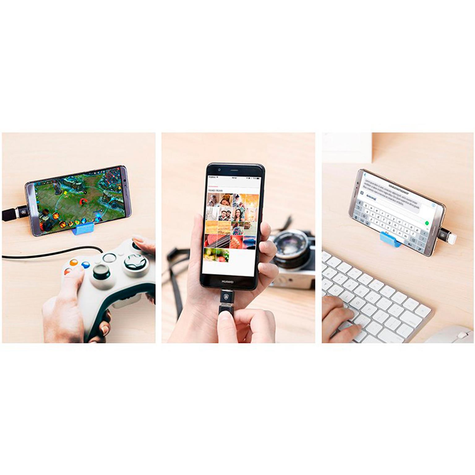 Baseus USB Adapter – für Smartphones und andere Geräte, kompakter Adapter mit OTG-Funktion, USB-A auf USB-C – Weiteres Produktbild 8