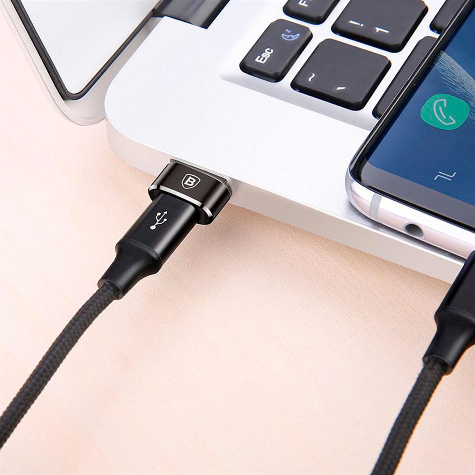 Baseus USB Adapter – für Smartphones und andere Geräte, kompakter Adapter mit OTG-Funktion, USB-C auf USB-A – Weiteres Produktbild 5