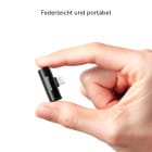 Baseus Audio Converter L46 – Lightning Splitter, Dual Lightning Stecker für Audio und Laden – Weiteres Produktbild 4