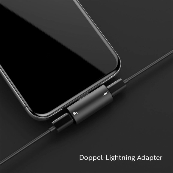 Baseus Audio Converter L46 – Lightning Splitter, Dual Lightning Stecker für Audio und Laden – Weiteres Produktbild 6