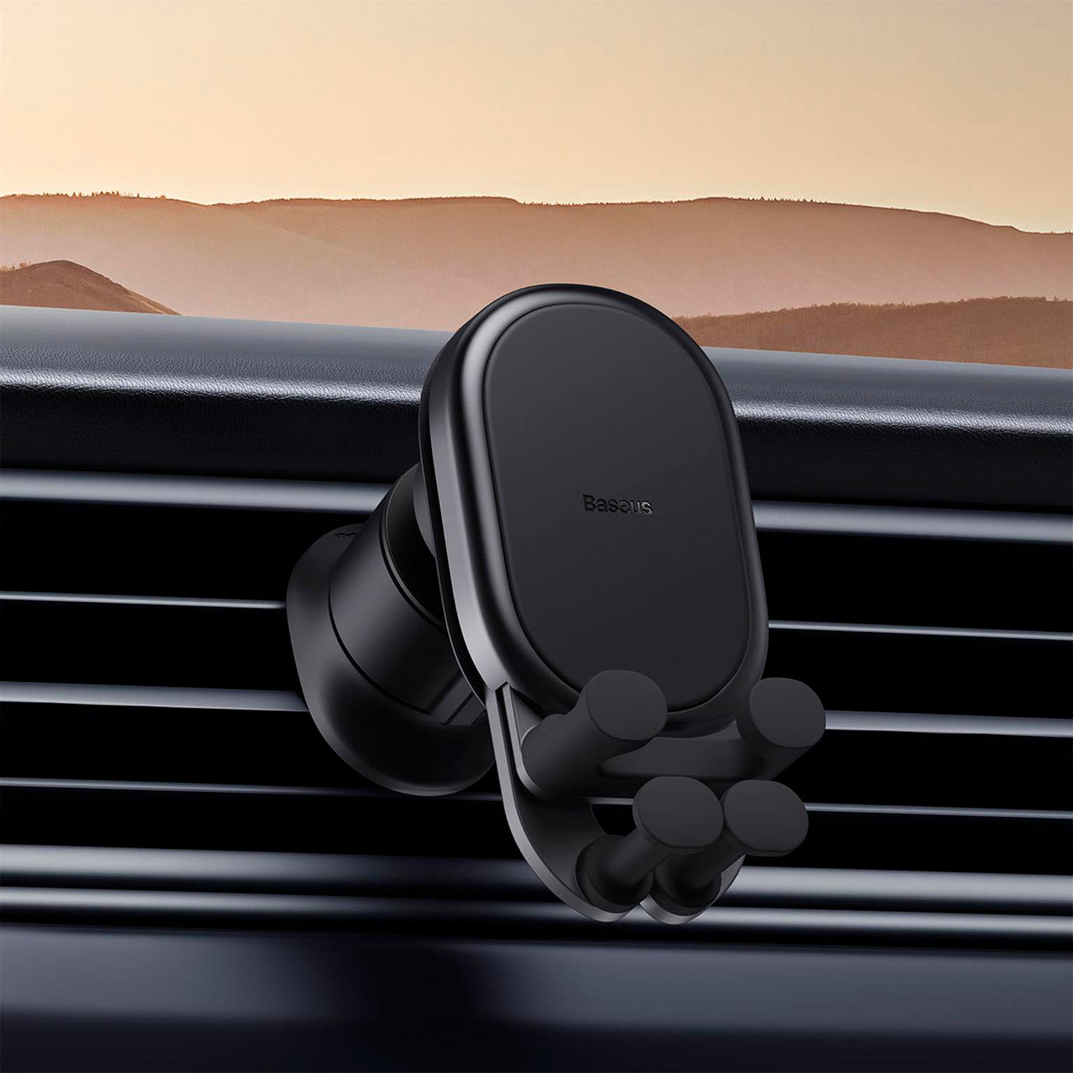 Baseus Autohalterung – Universelle Lüftungsschlitz Halterung für Smartphones, Stable Series + induktives Laden – Weiteres Produktbild 5