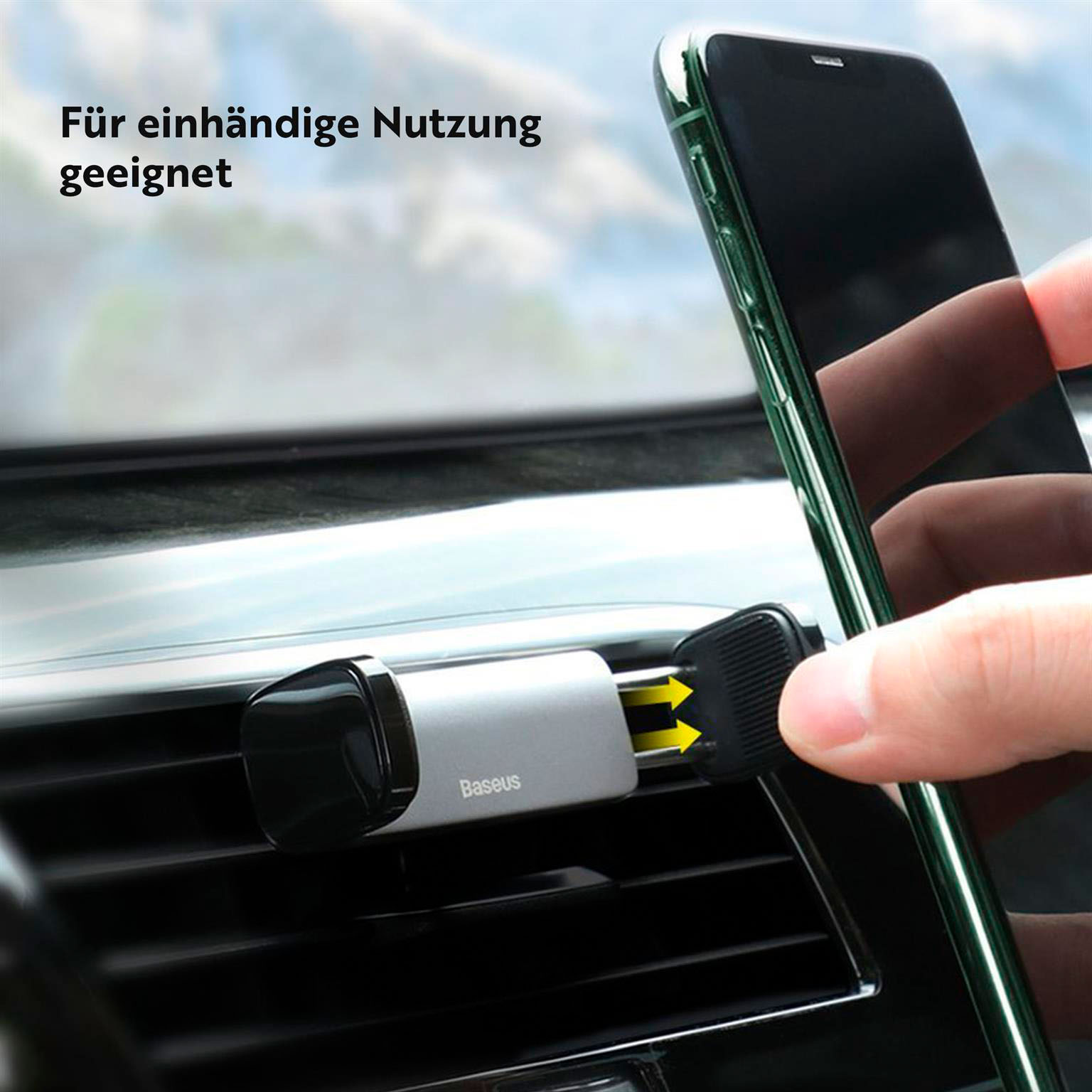 Baseus Autotelefonhalter für Lüftungsschlitz – Handyhalterung Auto, Smartphone-Halterung für Lüftungsgitter – Weiteres Produktbild 5 Baseus Autotelefonhalter für Lüftungsschlitz – Handyhalterung Auto, Smartphone-Halterung für Lüftungsgitter – Weiteres Produktbild 5