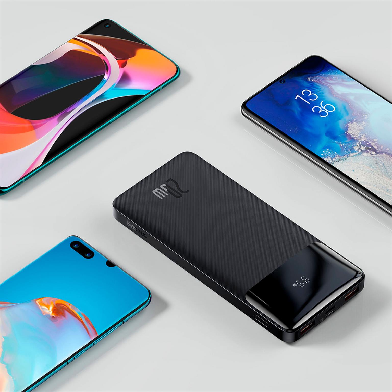Baseus Powerbank – 2x USB-A + 1x USB-C bidirektional für Smartphones und andere Geräte – Bipow Serie, 10000 mAh – Weiteres Produktbild 7