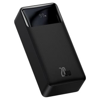 Baseus Powerbank – 2x USB-A + 1x USB-C bidirektional für Smartphones und andere Geräte – Bipow Serie, 30000 mAh – Schwarz Baseus Powerbank – 2x USB-A + 1x USB-C bidirektional für Smartphones und andere Geräte – Bipow Serie, 30000 mAh – Schwarz