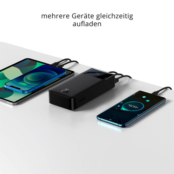 Baseus Powerbank – 2x USB-A + 1x USB-C bidirektional für Smartphones und andere Geräte – Bipow Serie, 30000 mAh – Weiteres Produktbild 6