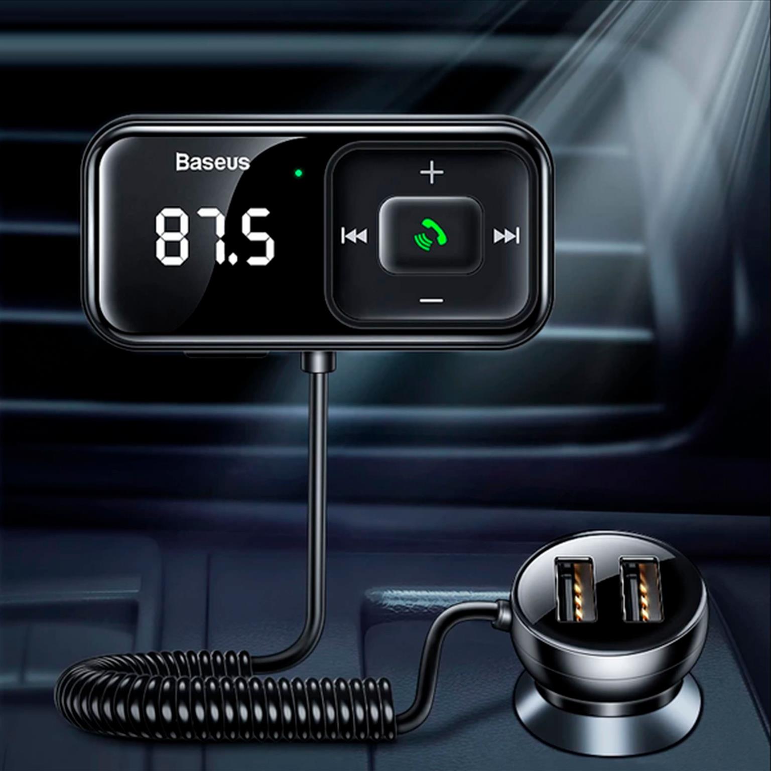 Baseus S-16 Bluetooth MP3 Player – Kabelloser Auto Audio Player, Freisprechfunktion, USB-Ladegerät – Weiteres Produktbild 3