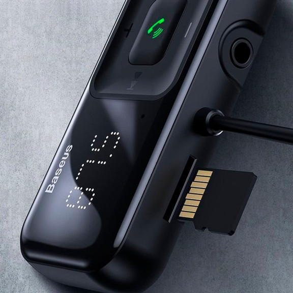 Baseus S-16 Bluetooth MP3 Player – Kabelloser Auto Audio Player, Freisprechfunktion, USB-Ladegerät – Weiteres Produktbild 6