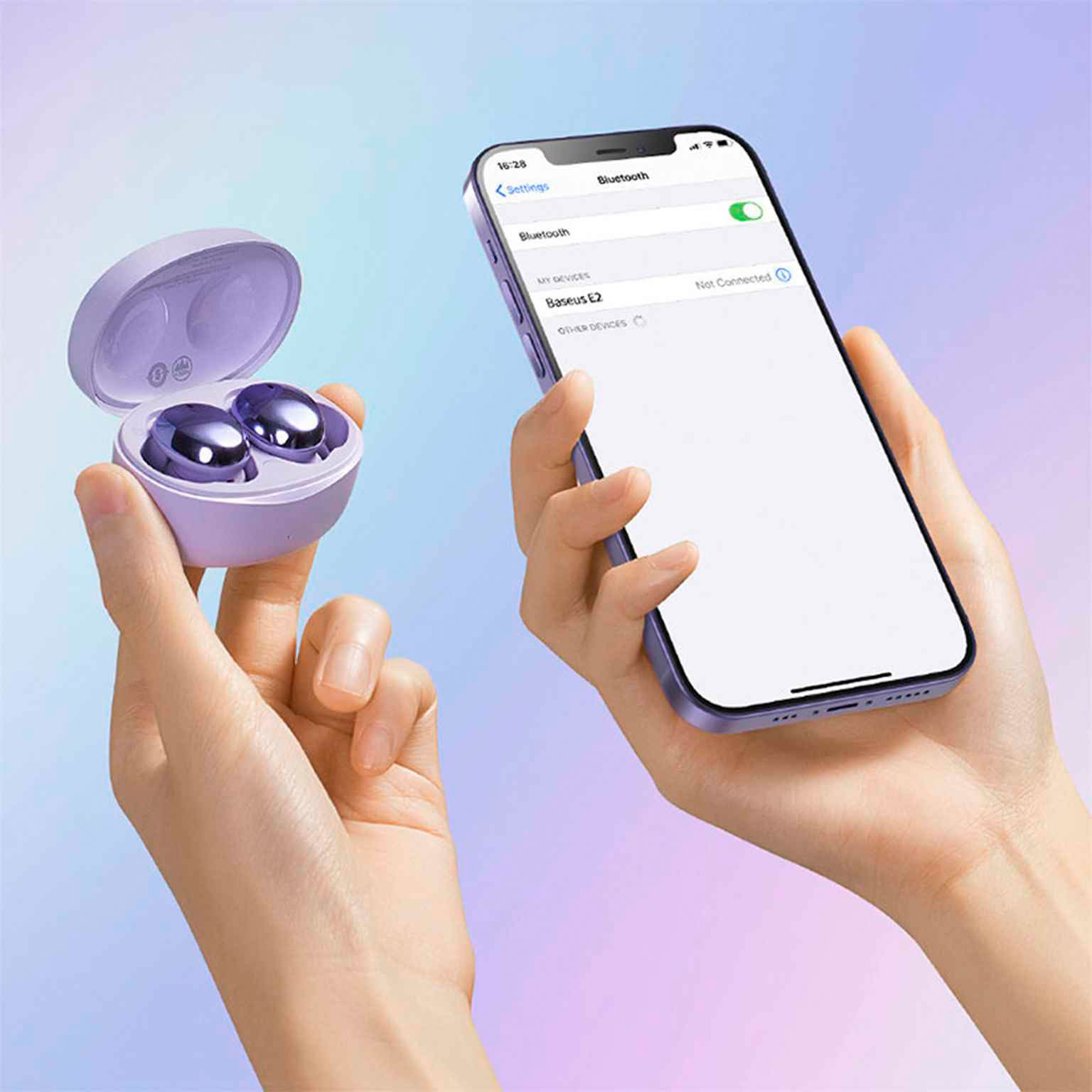 Baseus Bowie E2 – Wasserdichter TWS Bluetooth 5.2 Funkkopfhörer, High-Tech Kopfhörer TWS 5.2 – Weiteres Produktbild 5