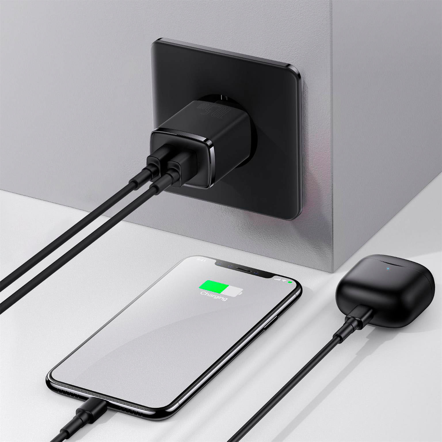 Baseus Netzteil – 2x USB-A Ladegerät für Smartphones und andere Geräte, Compact Serie, 10,5W – Weiteres Produktbild 7 Baseus Netzteil – 2x USB-A Ladegerät für Smartphones und andere Geräte, Compact Serie, 10,5W – Weiteres Produktbild 7