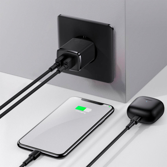 Baseus Netzteil – 2x USB-A Ladegerät für Smartphones und andere Geräte, Compact Serie, 10,5W – Weiteres Produktbild 7 Baseus Netzteil – 2x USB-A Ladegerät für Smartphones und andere Geräte, Compact Serie, 10,5W – Weiteres Produktbild 7