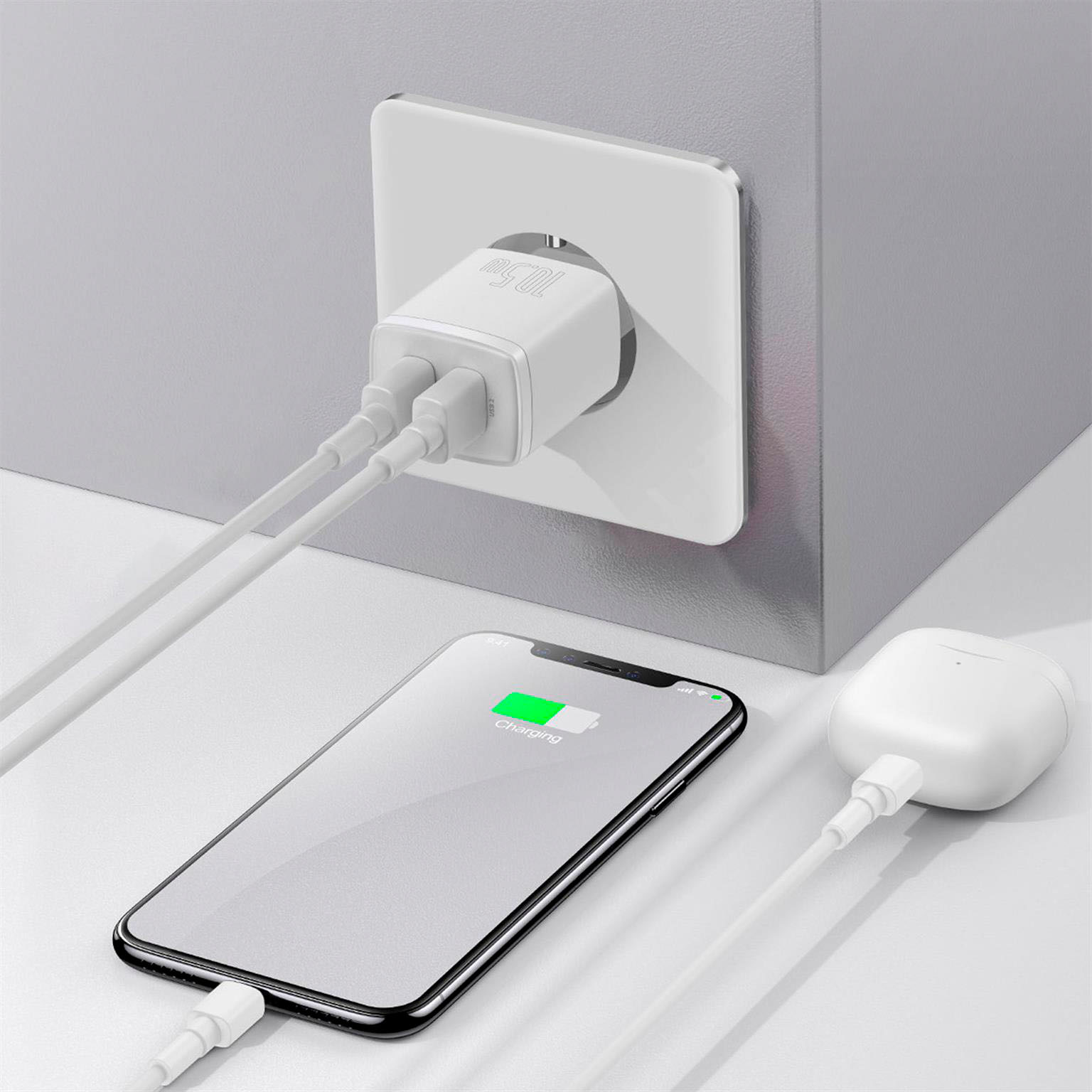 Baseus Netzteil – 2x USB-A Ladegerät für Smartphones und andere Geräte, Compact Serie, 10,5W – Weiteres Produktbild 7 Baseus Netzteil – 2x USB-A Ladegerät für Smartphones und andere Geräte, Compact Serie, 10,5W – Weiteres Produktbild 7