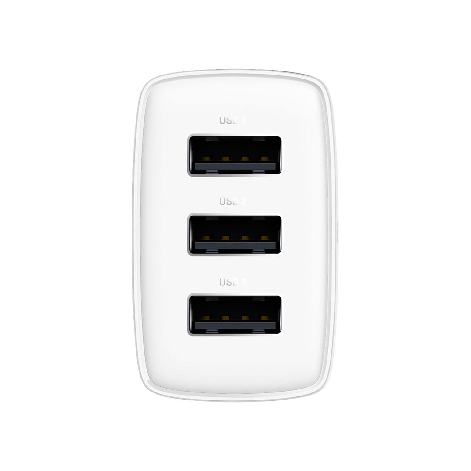 Baseus Netzteil – 3x USB-A Ladegerät für Smartphones und andere Geräte, Compact Serie, 17W – Weiteres Produktbild 5 Baseus Netzteil – 3x USB-A Ladegerät für Smartphones und andere Geräte, Compact Serie, 17W – Weiteres Produktbild 5
