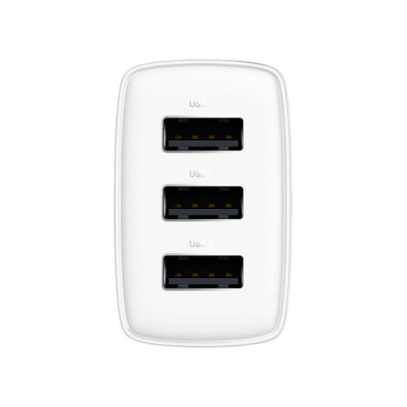 Baseus Netzteil – 3x USB-A Ladegerät für Smartphones und andere Geräte, Compact Serie, 17W – Weiteres Produktbild 5