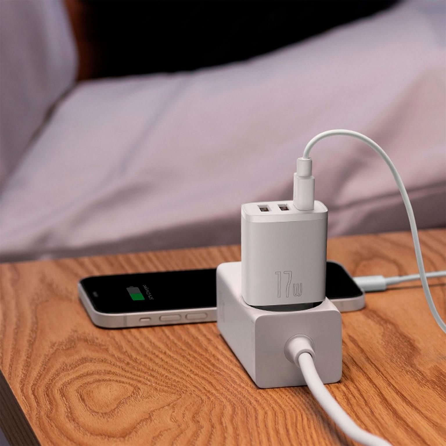 Baseus Netzteil – 3x USB-A Ladegerät für Smartphones und andere Geräte, Compact Serie, 17W – Weiteres Produktbild 6 Baseus Netzteil – 3x USB-A Ladegerät für Smartphones und andere Geräte, Compact Serie, 17W – Weiteres Produktbild 6