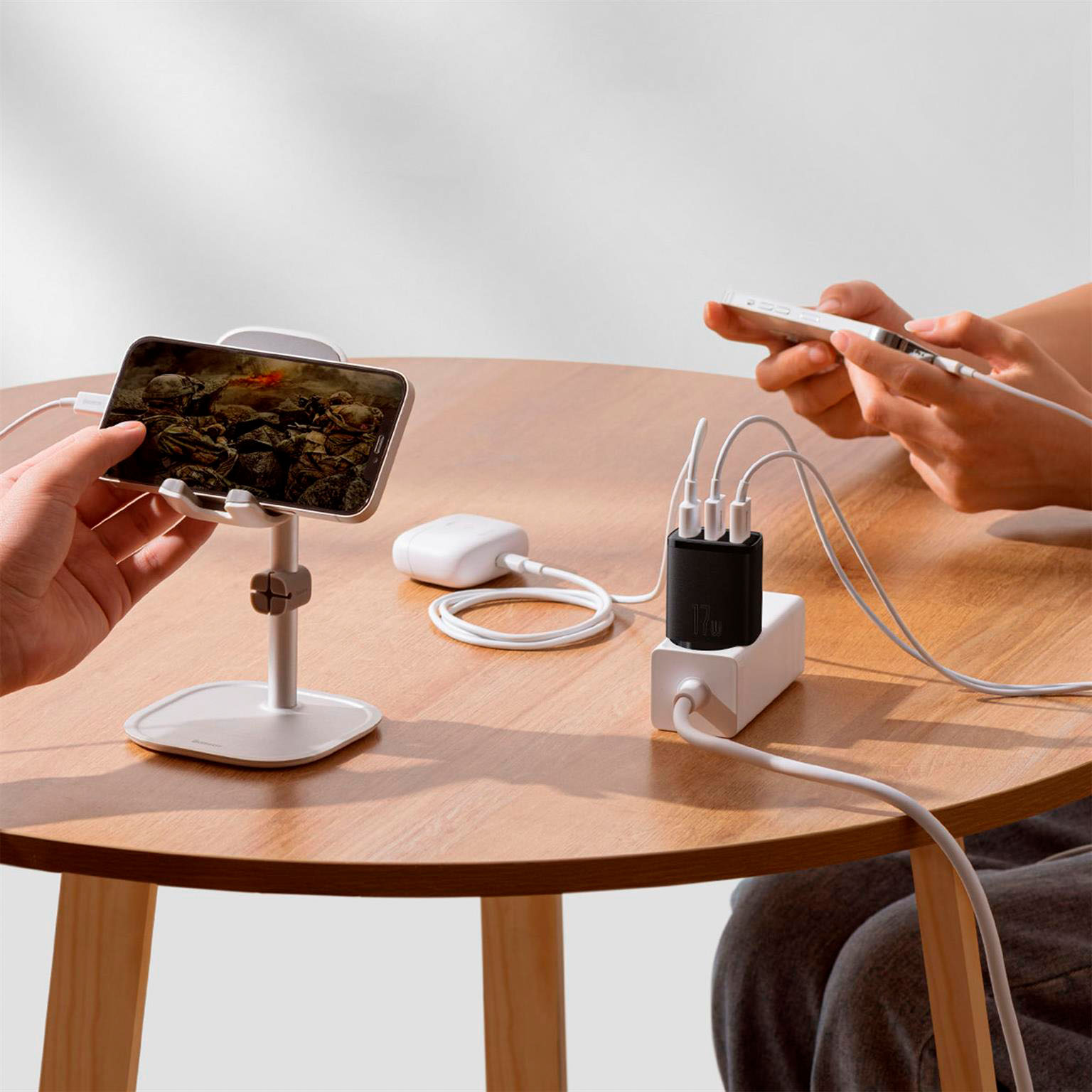 Baseus Netzteil – 3x USB-A Ladegerät für Smartphones und andere Geräte, Compact Serie, 17W – Weiteres Produktbild 7