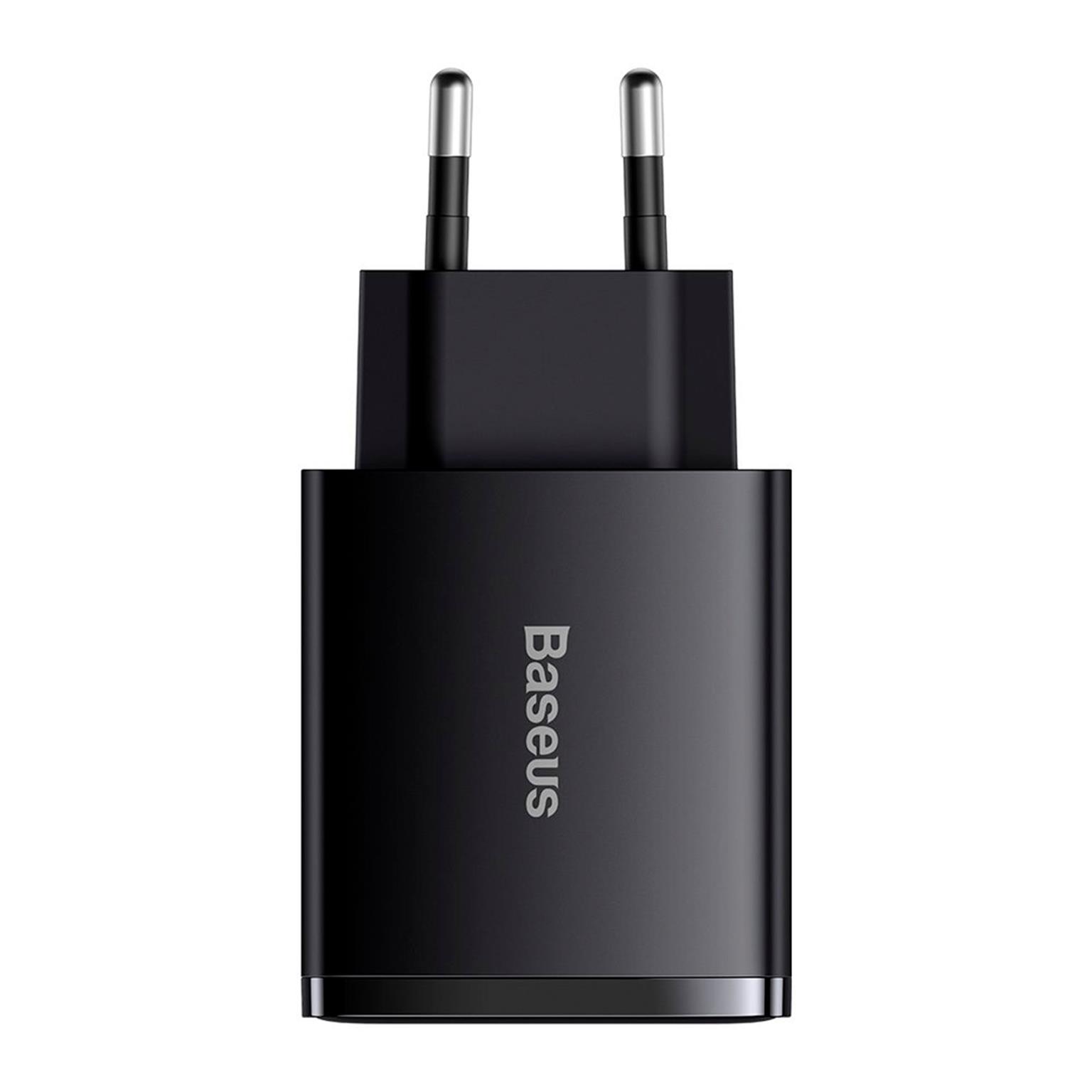 Baseus Netzteil – 2x USB-A + 1x USB-C Ladegerät für Smartphones und andere Geräte, Compact Serie, 30W – Weiteres Produktbild 1