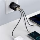 Baseus Netzteil – 2x USB-A + 1x USB-C Ladegerät für Smartphones und andere Geräte, Compact Serie, 30W – Weiteres Produktbild 5