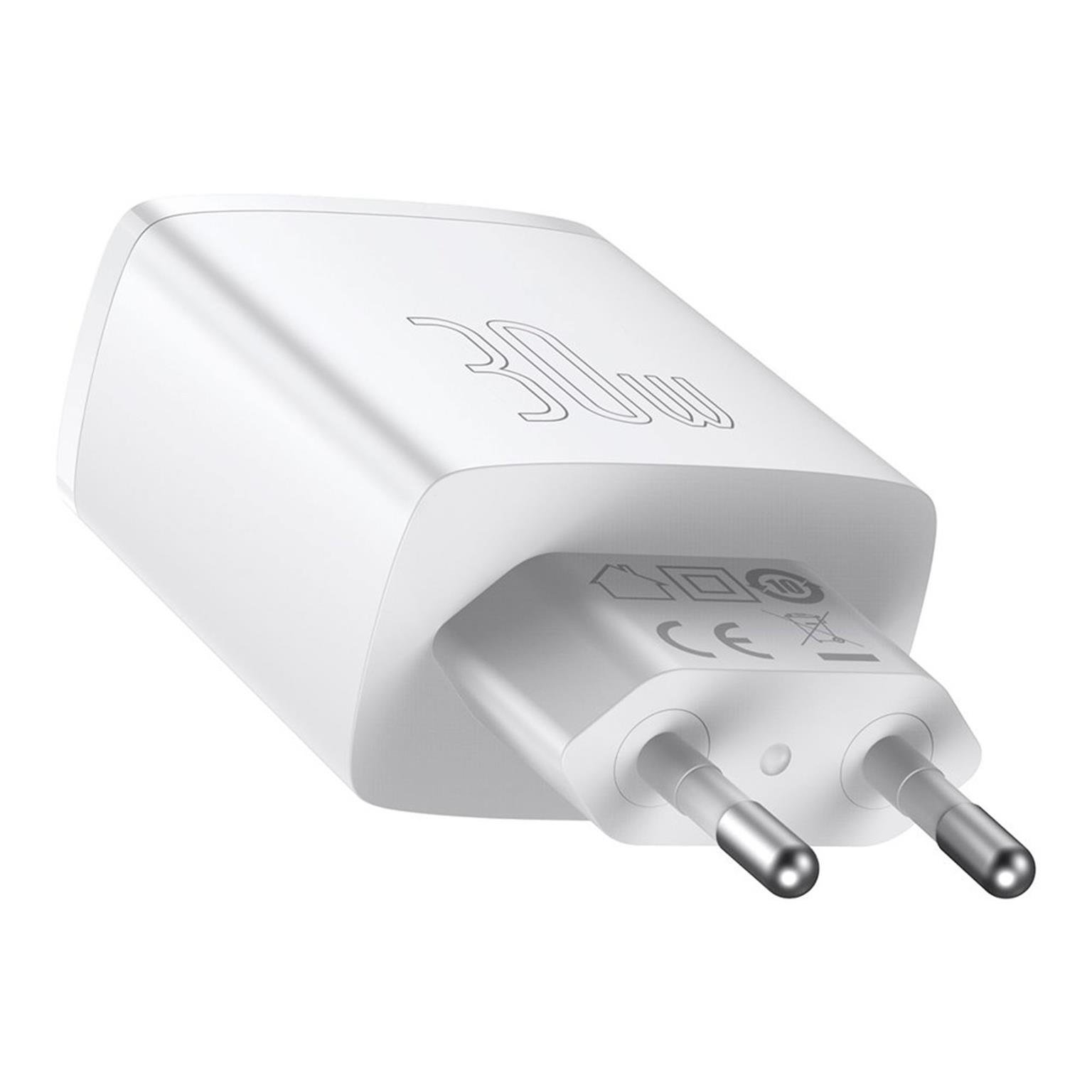 Baseus Netzteil – 2x USB-A + 1x USB-C Ladegerät für Smartphones und andere Geräte, Compact Serie, 30W – Weiteres Produktbild 3 Baseus Netzteil – 2x USB-A + 1x USB-C Ladegerät für Smartphones und andere Geräte, Compact Serie, 30W – Weiteres Produktbild 3