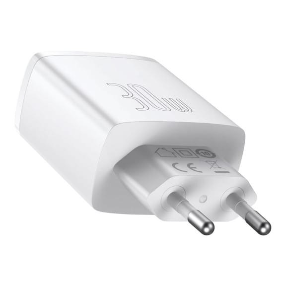 Baseus Netzteil – 2x USB-A + 1x USB-C Ladegerät für Smartphones und andere Geräte, Compact Serie, 30W – Weiteres Produktbild 3 Baseus Netzteil – 2x USB-A + 1x USB-C Ladegerät für Smartphones und andere Geräte, Compact Serie, 30W – Weiteres Produktbild 3