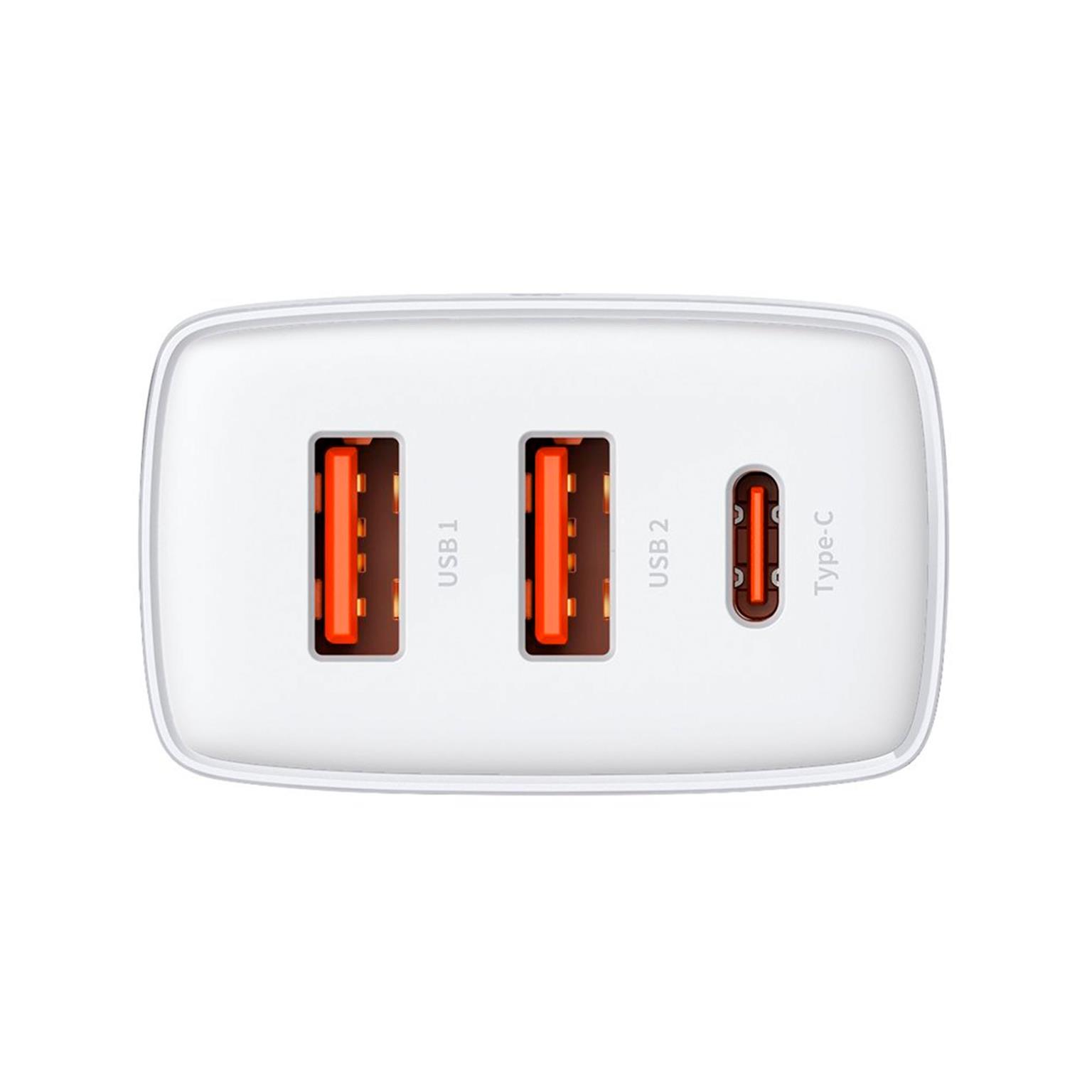 Baseus Netzteil – 2x USB-A + 1x USB-C Ladegerät für Smartphones und andere Geräte, Compact Serie, 30W – Weiteres Produktbild 4 Baseus Netzteil – 2x USB-A + 1x USB-C Ladegerät für Smartphones und andere Geräte, Compact Serie, 30W – Weiteres Produktbild 4