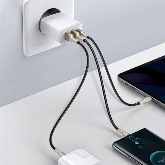 Baseus Netzteil – 2x USB-A + 1x USB-C Ladegerät für Smartphones und andere Geräte, Compact Serie, 30W – Weiteres Produktbild 5 Baseus Netzteil – 2x USB-A + 1x USB-C Ladegerät für Smartphones und andere Geräte, Compact Serie, 30W – Weiteres Produktbild 5