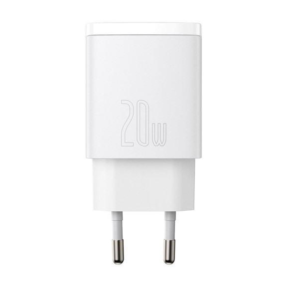 Baseus Netzteil – 1x USB-A + 1x USB-C Ladegerät für Smartphones und andere Geräte, Compact Serie, 20W – Weiteres Produktbild 2